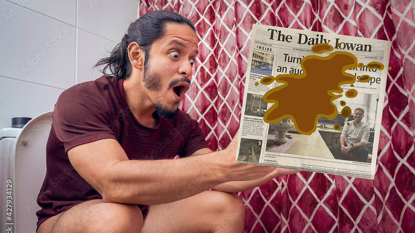toilet daily Iowan