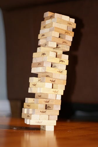 Reverse Jenga – To The Pain!