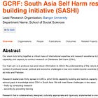 Over £4 MILLION of the UK aid budget was given to research on self-harm in South Asia