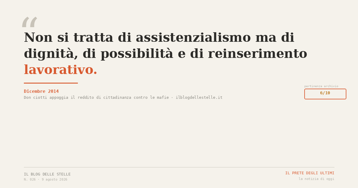 Il prete degli ultimi