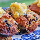 The Summer Maine Put Blueberries in Everything: Blueberry Cornbread with Whipped Honey Butter & Flake Salt