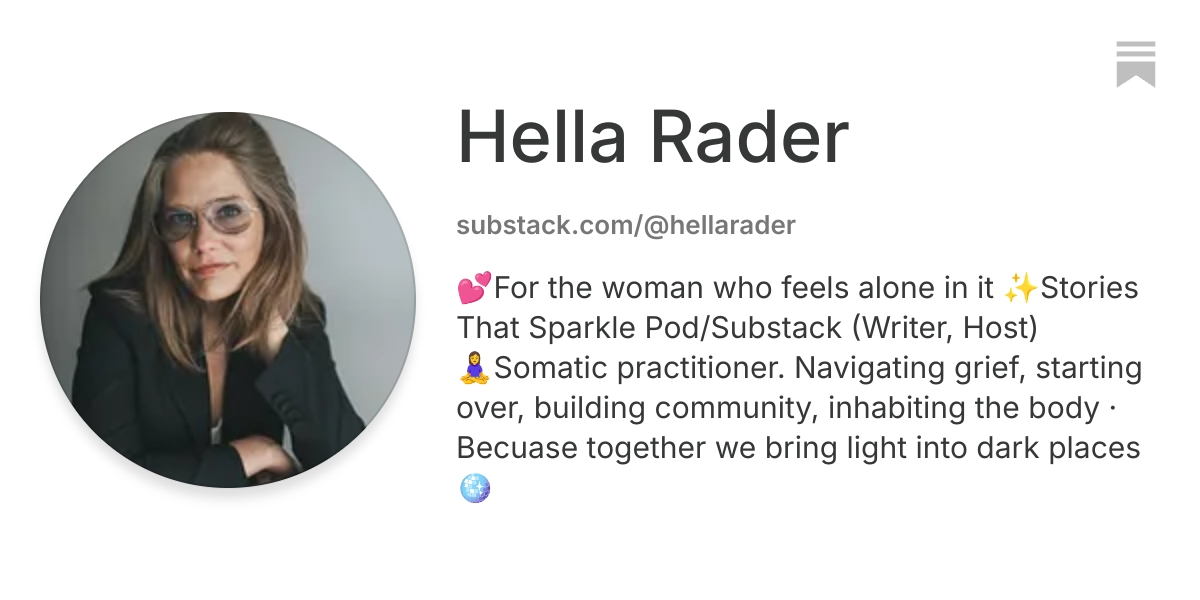 Hella Rader | Substack