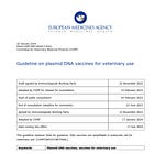 GMO Animals? European Medicines Agency (EMA) Pushes Plasmid DNA Vaccines for Veterinary Use