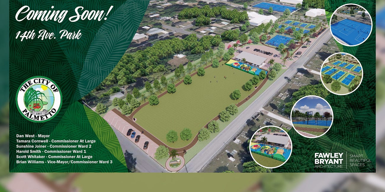 City of Palmetto Announces New Community Park at 14th Avenue West and 10th Street West