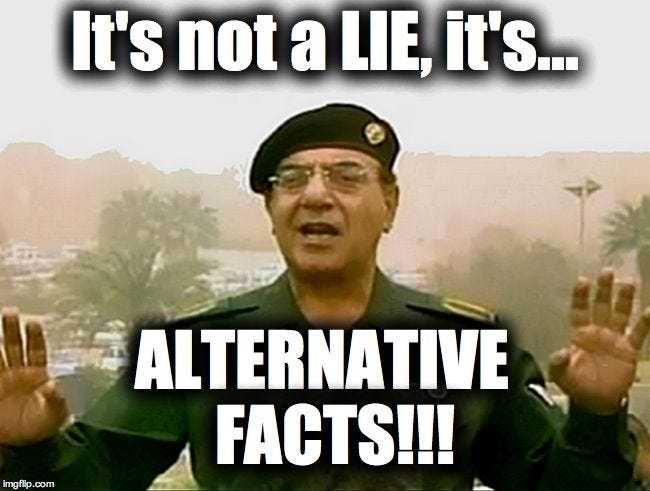TRUST BAGHDAD BOB | Alternative facts, Baghdad, Tim russert