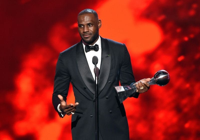lebron james espy awards 2016
