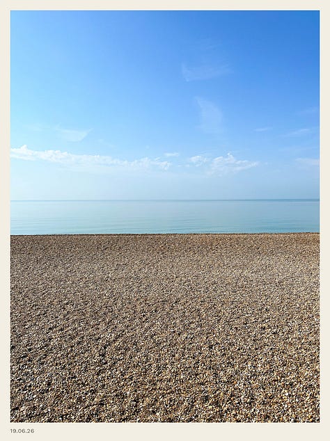 A selection of shots of the English coast