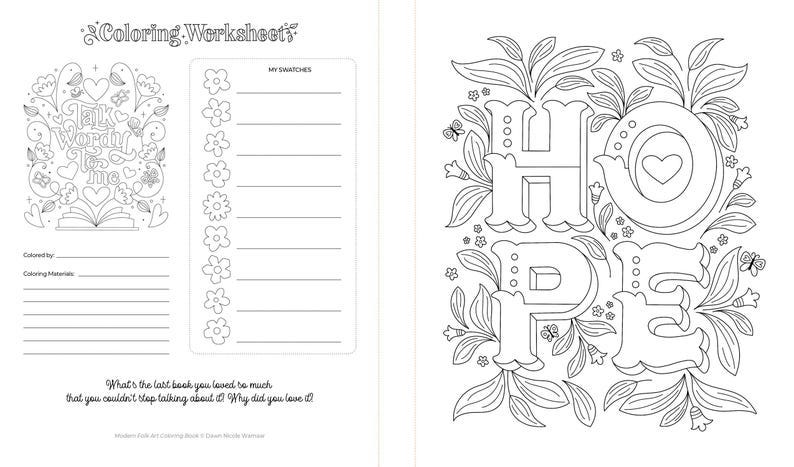 Modern Folk Art Coloring Book: 60 Patterns to Boost Joy, Relaxation & Creativity image 5