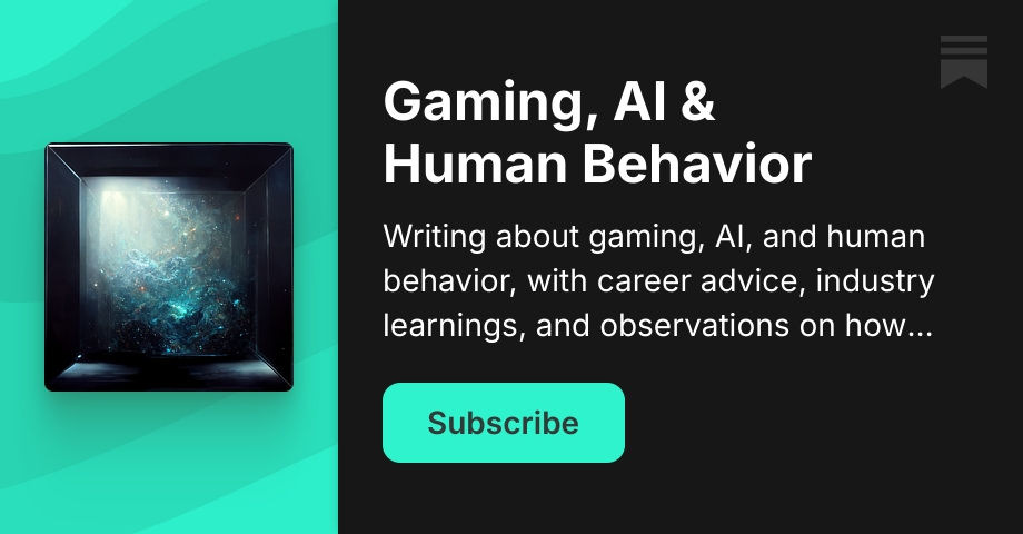 Gaming, AI & Human Behavior | Shelby Schweitzer | Substack