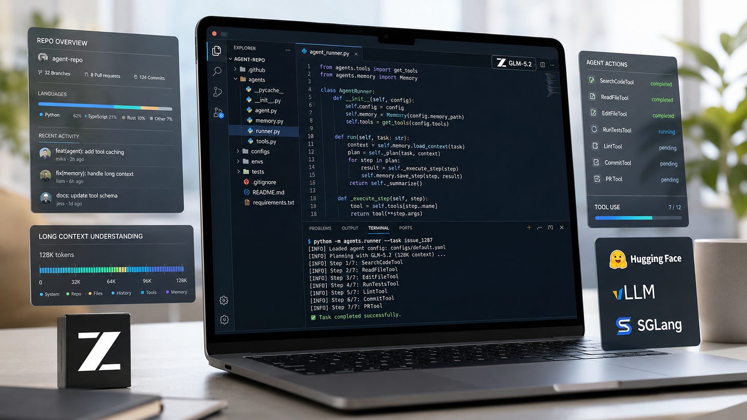 GLM-5.2 brings open coding agents to the server era GLM-5.2 brings open coding agents to the server era