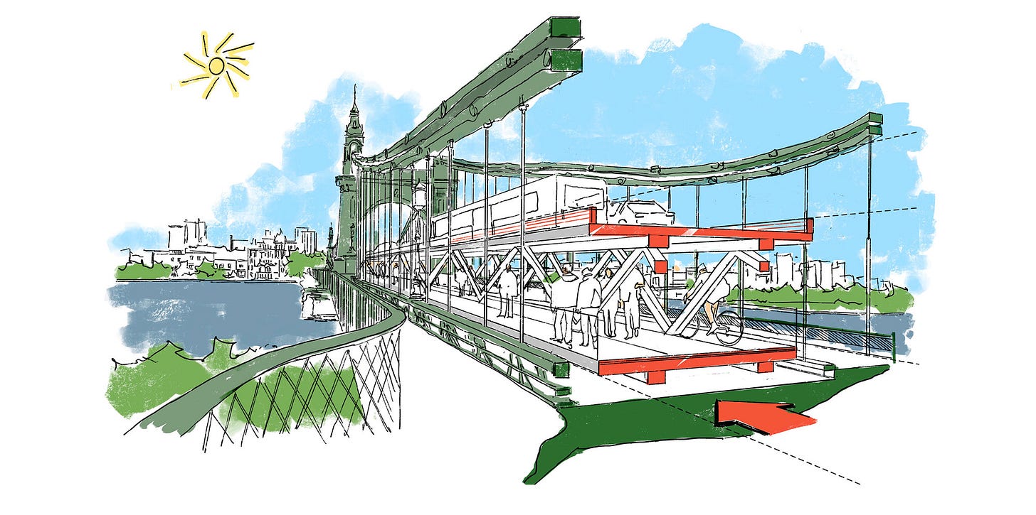 Foster + Partners Reveals Plans For Temporary Crossing Over Hammersmith Bridge Foster + Partners Reveals Plans For Temporary Crossing Over Hammersmith Bridge