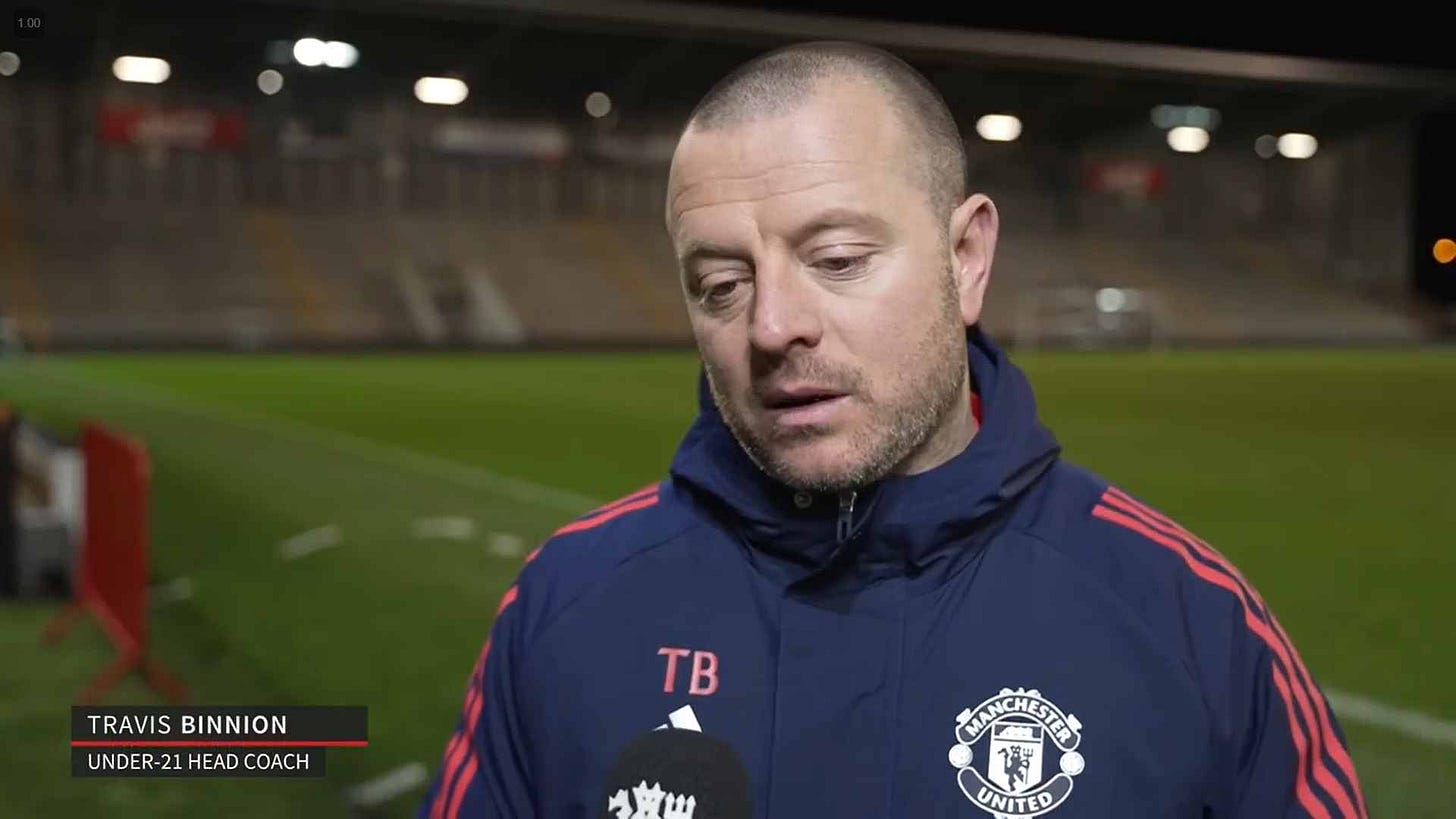 U21s reaction Travis Binnion after Man Utd v West Brom 14 March 2025