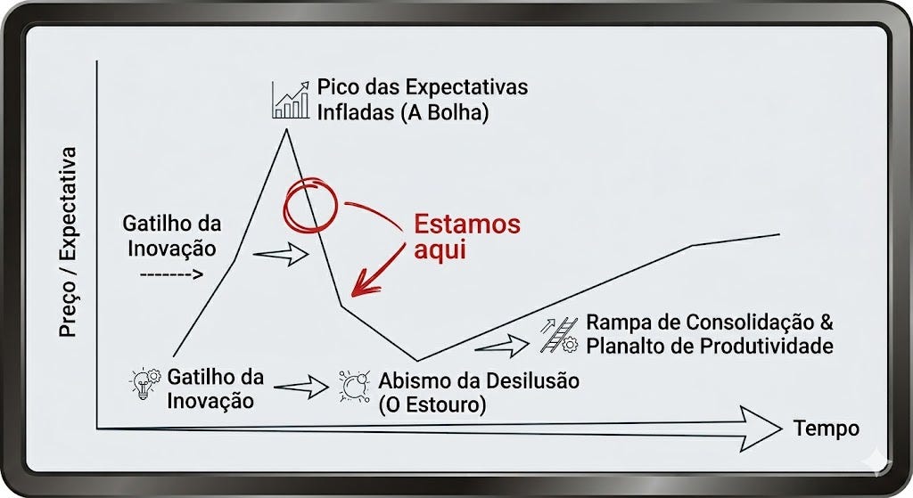 De Volta ao Futuro: O Ciclo das Bolhas Tecnológicas e o Destino da IA