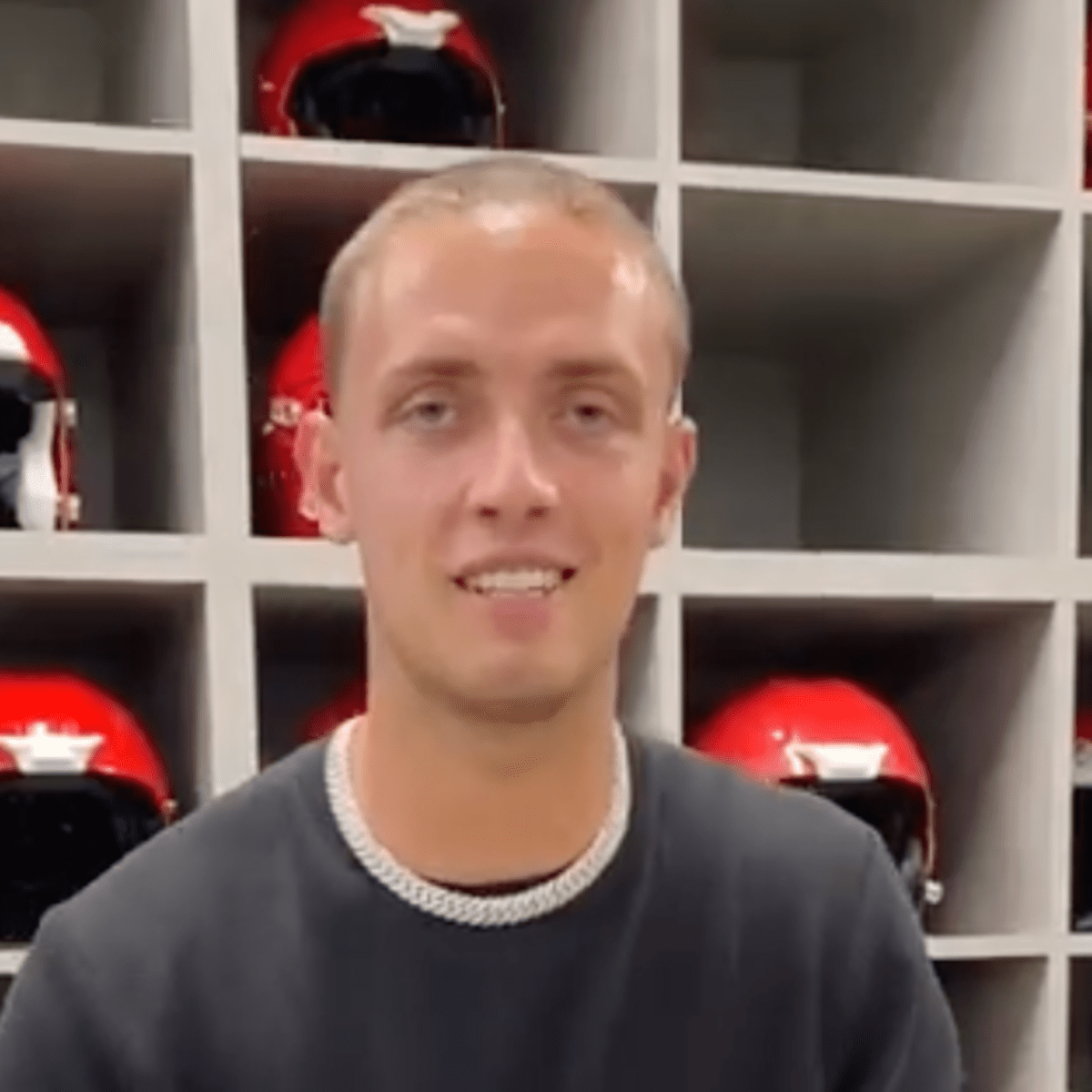 carson beck goofy haircut