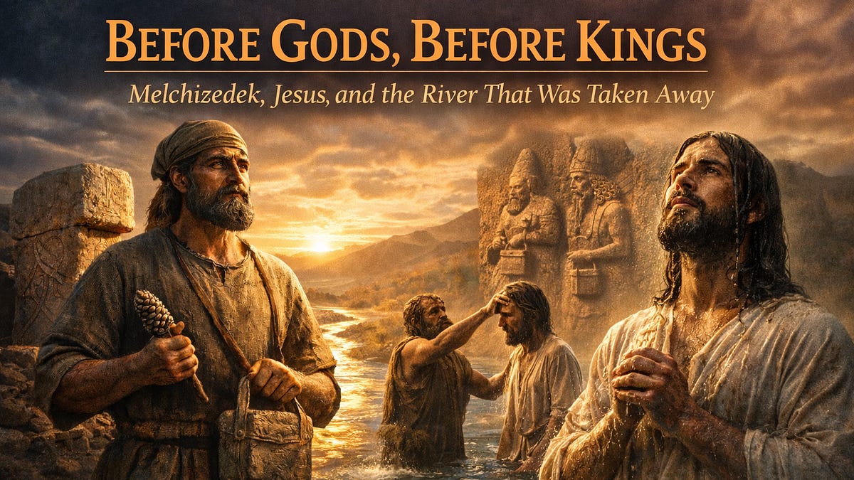 Before Gods Before Kings Melchizedek Jesus and the River That Was Taken ...