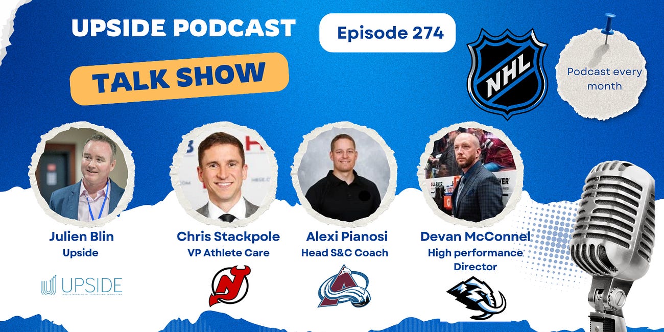 🔥Upside NHL Group Chat with Alexi Pianosi (Colorado Avalanche), Chris Stackpole (NJ Devils), Devan McConnell (Utah Mammoth) On Data & Metrics, Tech ROI, Emerging Tech, Team Culture