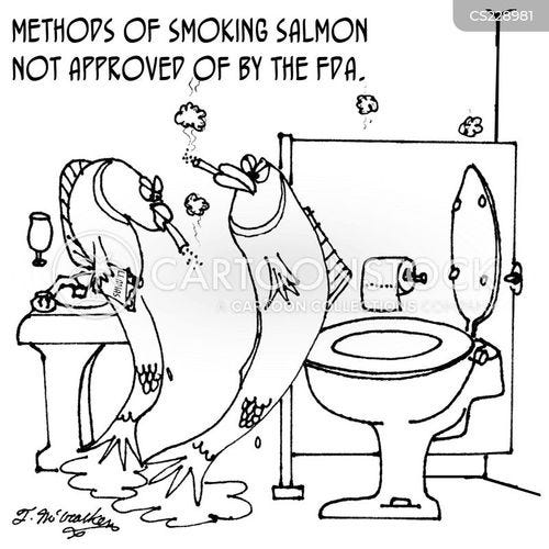 Smoked Salmon Cartoons and Comics - funny pictures from CartoonStock