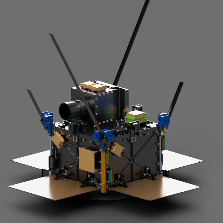 Pixxel manufactures and integrates its hyperspectral cameras into all of its smallsats. The completed constellation will feature 24 satellites. Pixxel manufactures and integrates its hyperspectral cameras into all of its smallsats. The completed constellation will feature 24 satellites.