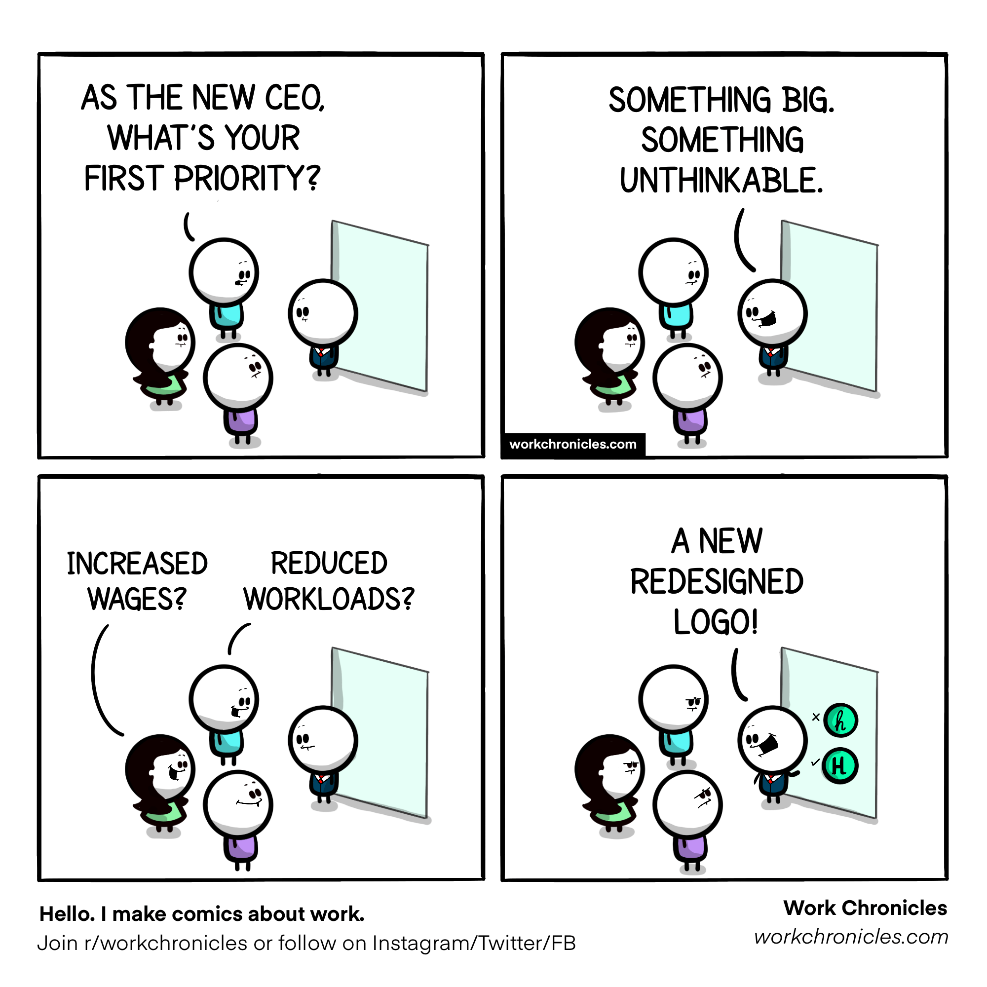 (comic) Big bold changes - Work Chronicles