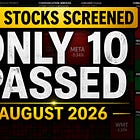 I Screened 244 Stocks — These 10 Passed My August Test