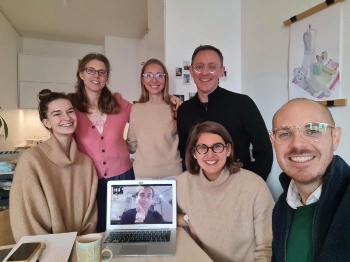A group photo of the DemocracyNext team.