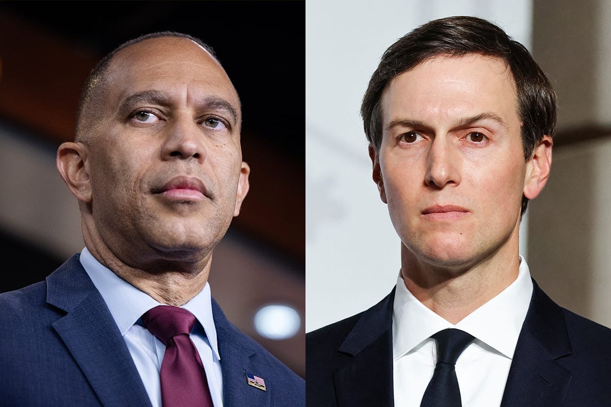 Hakeem Jeffries and Jared Kushner meet in NYC to discuss how Democrats and Trump could cooperate Hakeem Jeffries and Jared Kushner meet in NYC to discuss how Democrats and Trump could cooperate