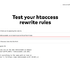 Htaccess Tester otestuje vaše pravidla dřív, než je nasadíte