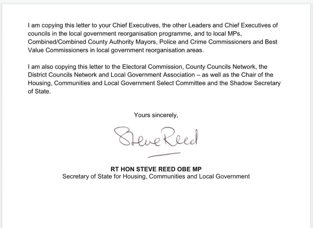 The Letter Steve Reed Had to Sign