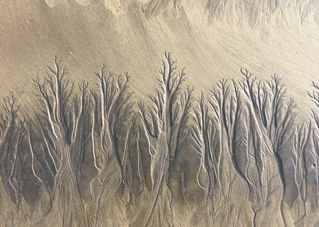 brown and gray abstract painting