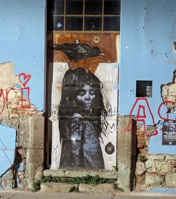 Images of Oaxaca people, murals, crafts