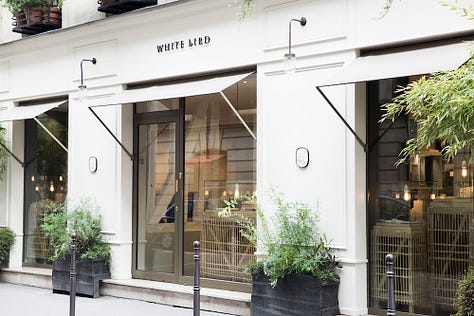 Paris favourites and Melee jeweller's jewels: a chainmail ring by Alex Fitx, Whitebird jewellery store, a necklace by Mariko Tsushiyama, breakfast at Sain boulangerie, sapphire shield ring by Universal Deco, Lauren Wolf and Rebecca Overmann, founders of Melee the Show.
