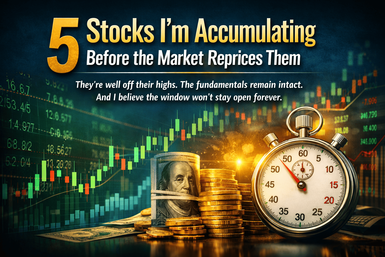 5 Stocks I’m Accumulating Before the Market Reprices Them