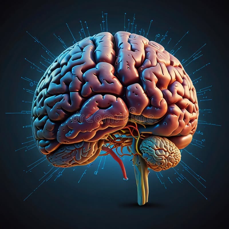Human Brain Intelligence with an Anatomical Medical Symbol Stock ... Human Brain Intelligence with an Anatomical Medical Symbol Stock ...