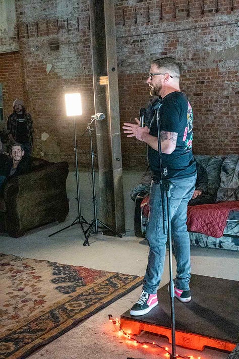 Standup comedy at The Lab, News Years Eve, 2024