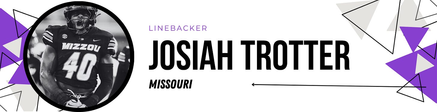 2026 NFL Draft prospect Josiah Trotter 2026 NFL Draft prospect Josiah Trotter