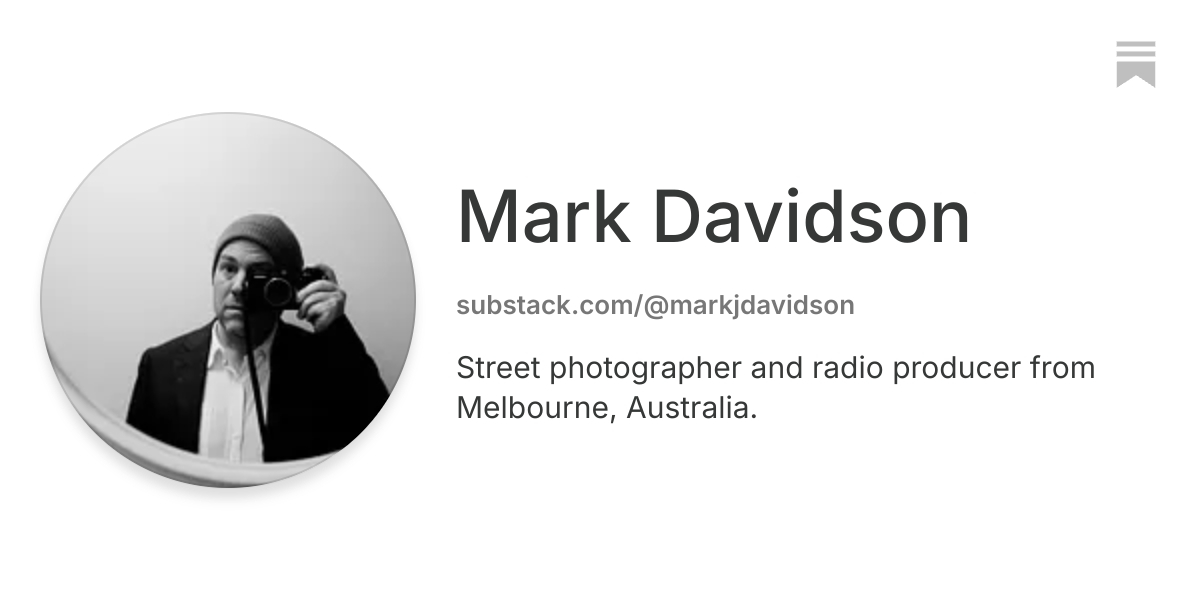 Mark Davidson | Substack