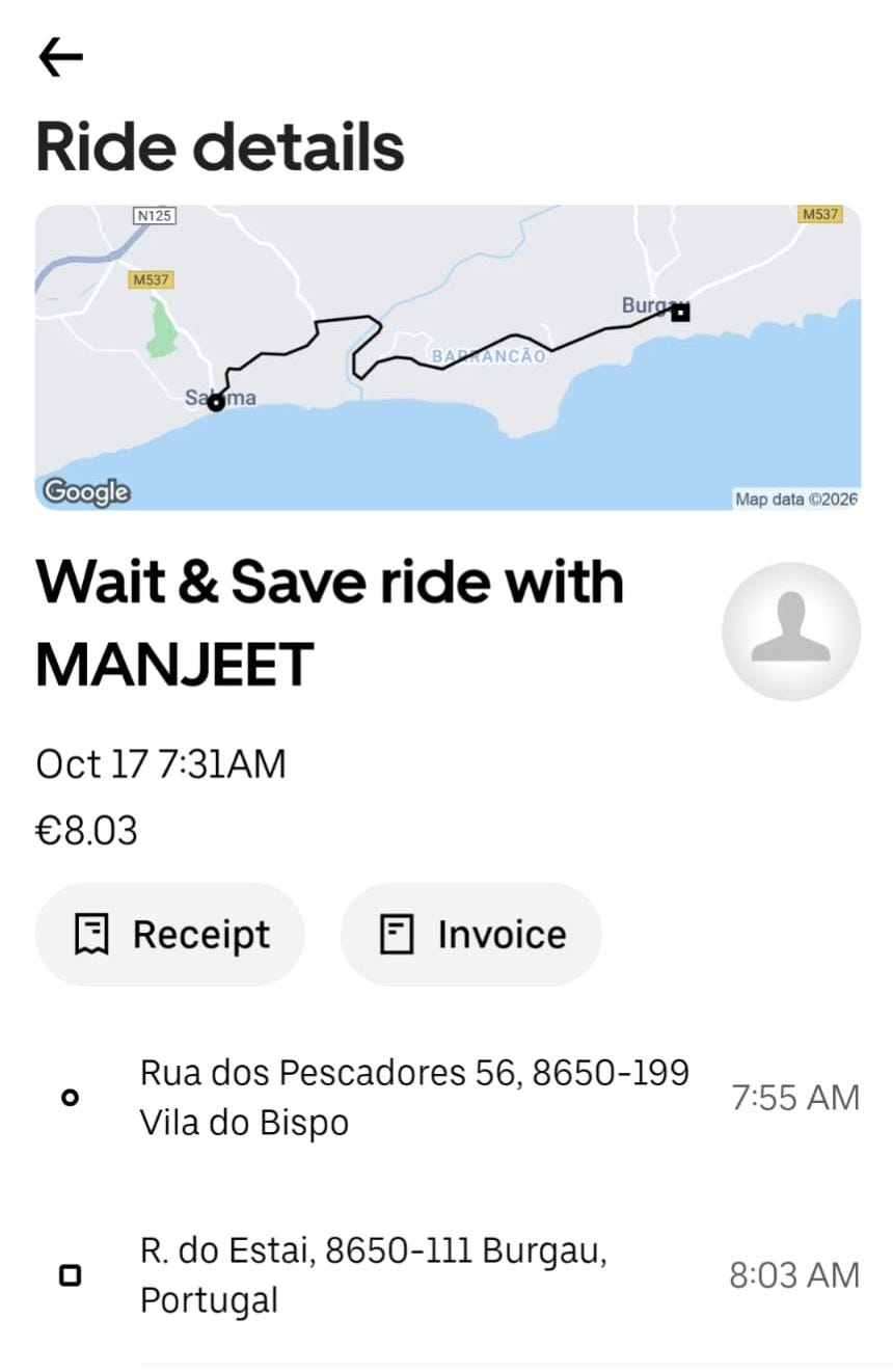 uber ride details uber ride details
