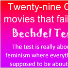 Twenty-nine Gay movies that fail the Bechdel Test