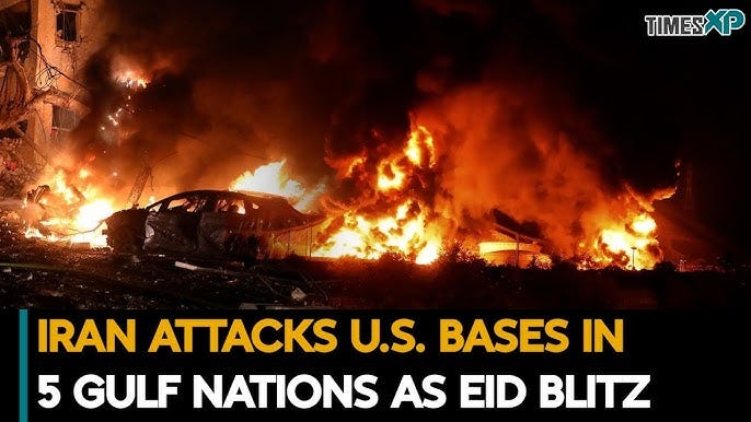 U.S. Bases Attacked In Gulf Nations, Israeli Ports Burn In Iran’s Eid Blitz | Iran-Israel U.S War U.S. Bases Attacked In Gulf Nations, Israeli Ports Burn In Iran’s Eid Blitz | Iran-Israel U.S War