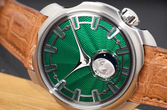 Sarpaneva guilloche dial