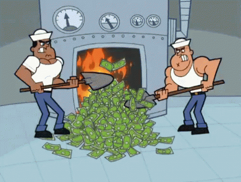 Burning Money GIF - Broke Fairlyoddparents Burning Money - Discover & Share  GIFs