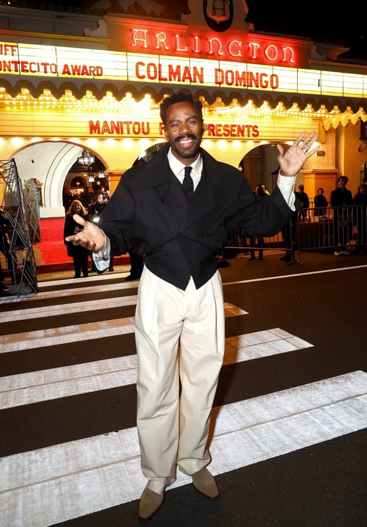Colmon Domingo at the 40th Annual Santa Barbara International Film Festival; Spike Lee at a New York Knicks Game.