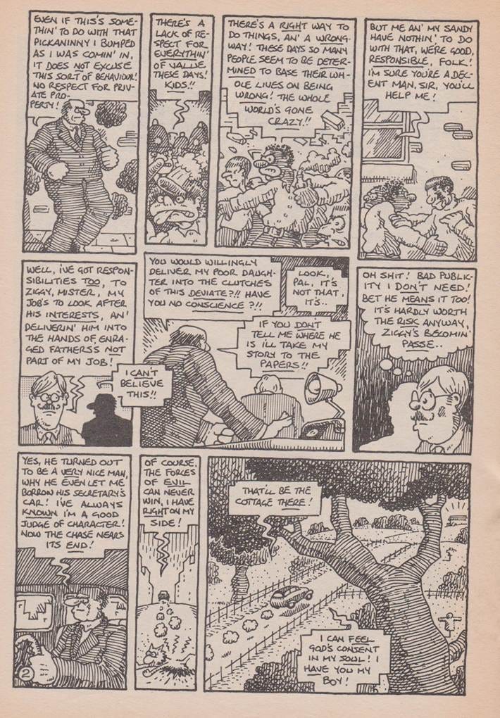 A comic strip with cartoon characters

AI-generated content may be incorrect.