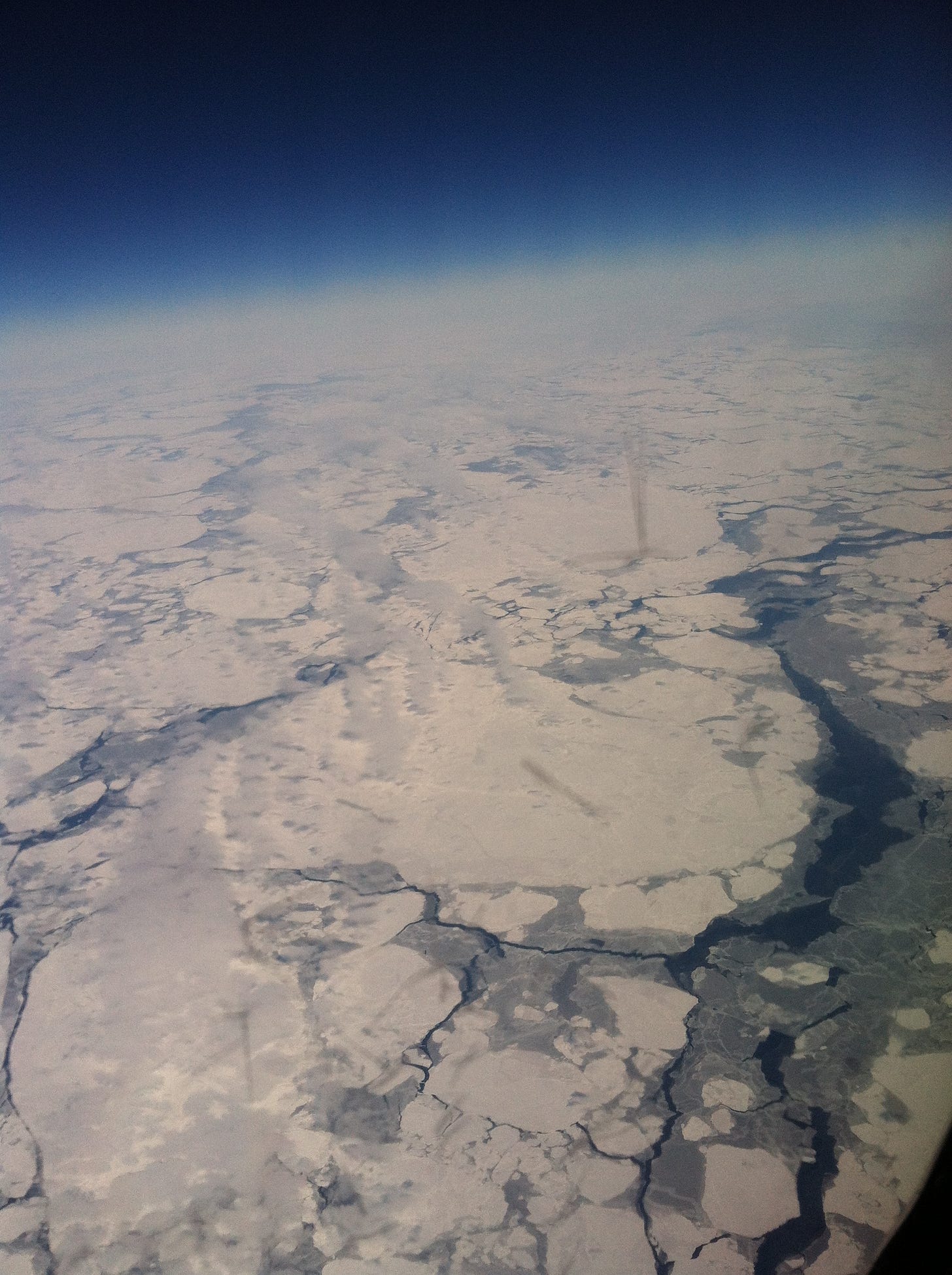 The Bering Sea and Earth's horizon