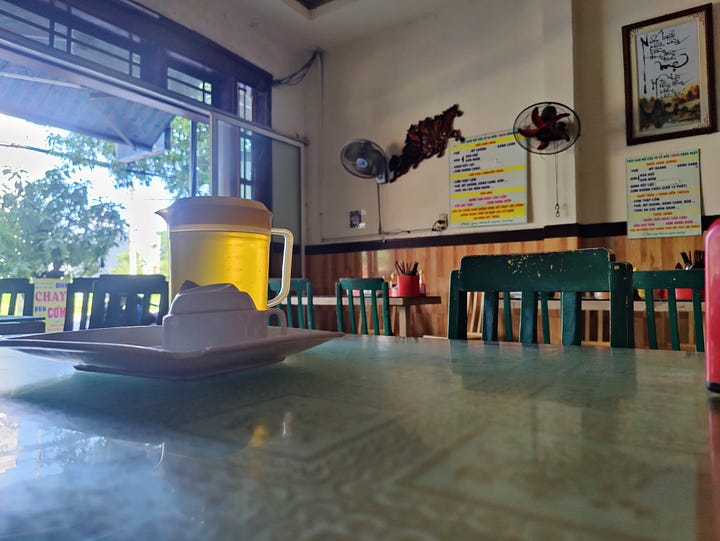 inside and outside the restaurant