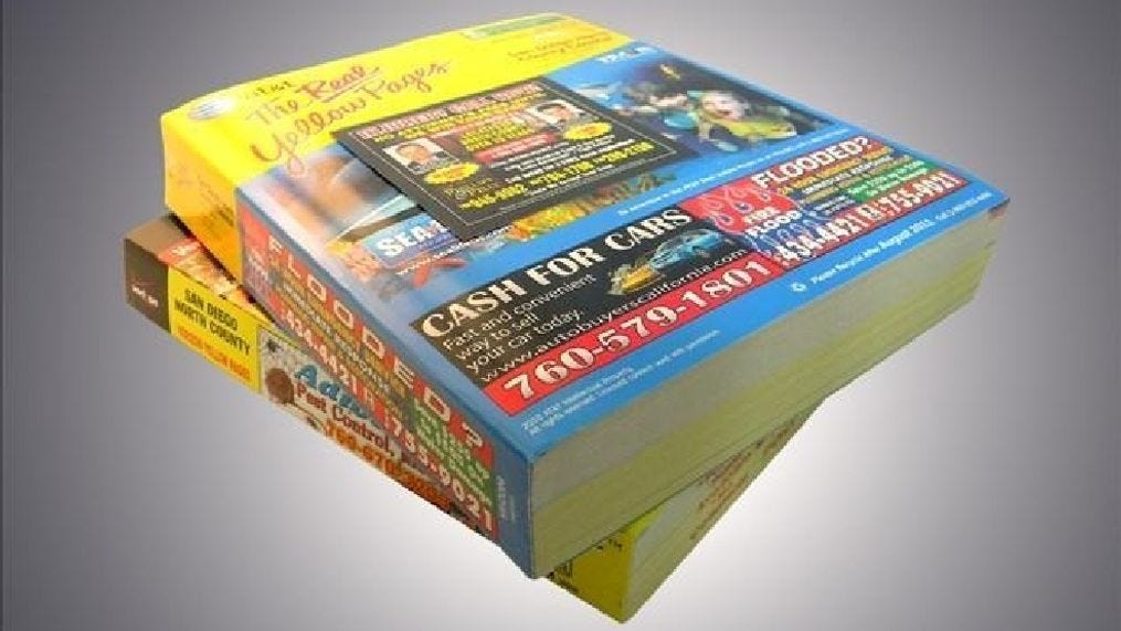 Wondering where to put that old phone book?