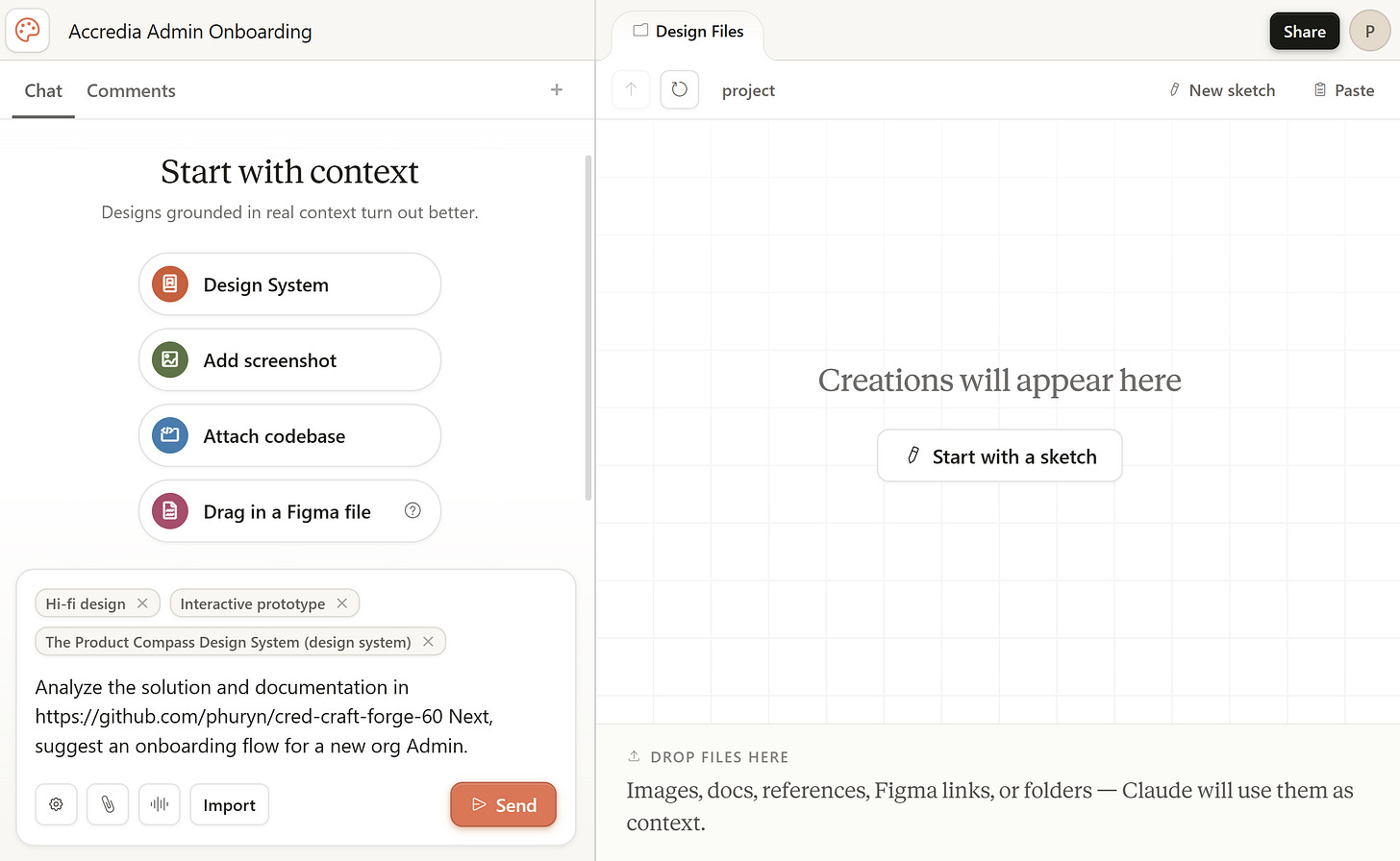 Claude Design: How to provide context