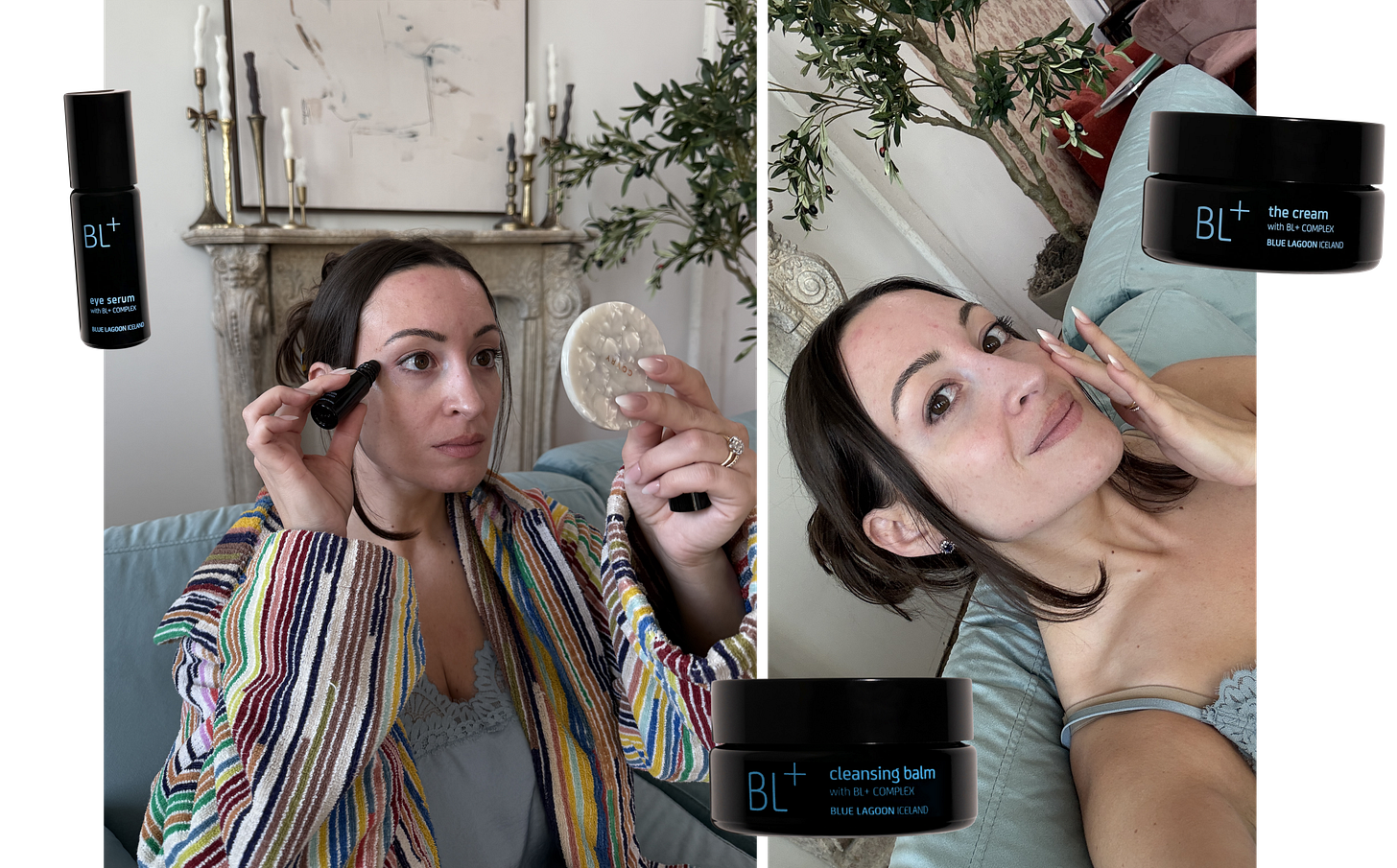 Bella using Blue Lagoon products 
