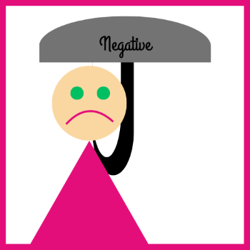 A cartoon of a person with a sad face under an umbrella

AI-generated content may be incorrect.