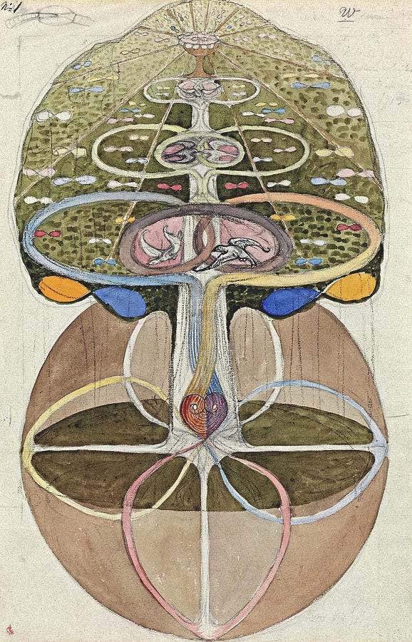 Tree of Knowledge Painting by Hilma af Klint | Fine Art America